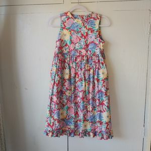 Laura Ashley UK Sleeveless Pink Floral Dress